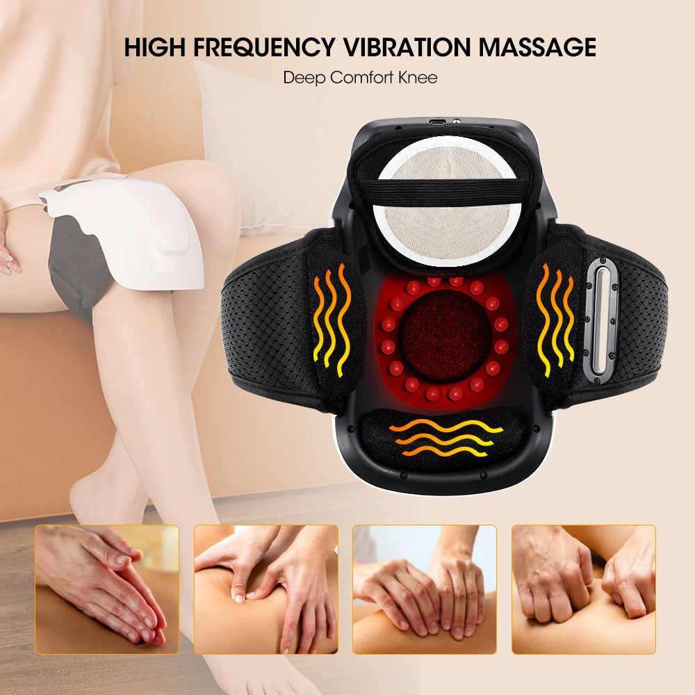 Kneefy™ Smart Knee Massager – Heat & Vibration Therapy for Fast Knee Pain Relief & Joint Recovery